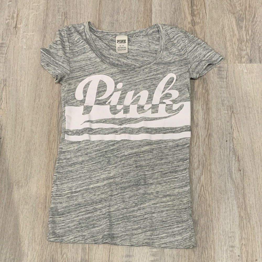 PINK Victoria's Secret Gray Kids Tee